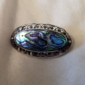 Sterling Silver Abalone Shell Brooch